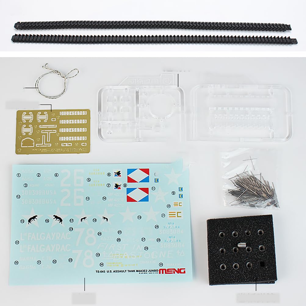 花田制造 Meng TS-045 1/35 U.S. Assault Tank M4A3E2 Jumbo Plastic Model kit