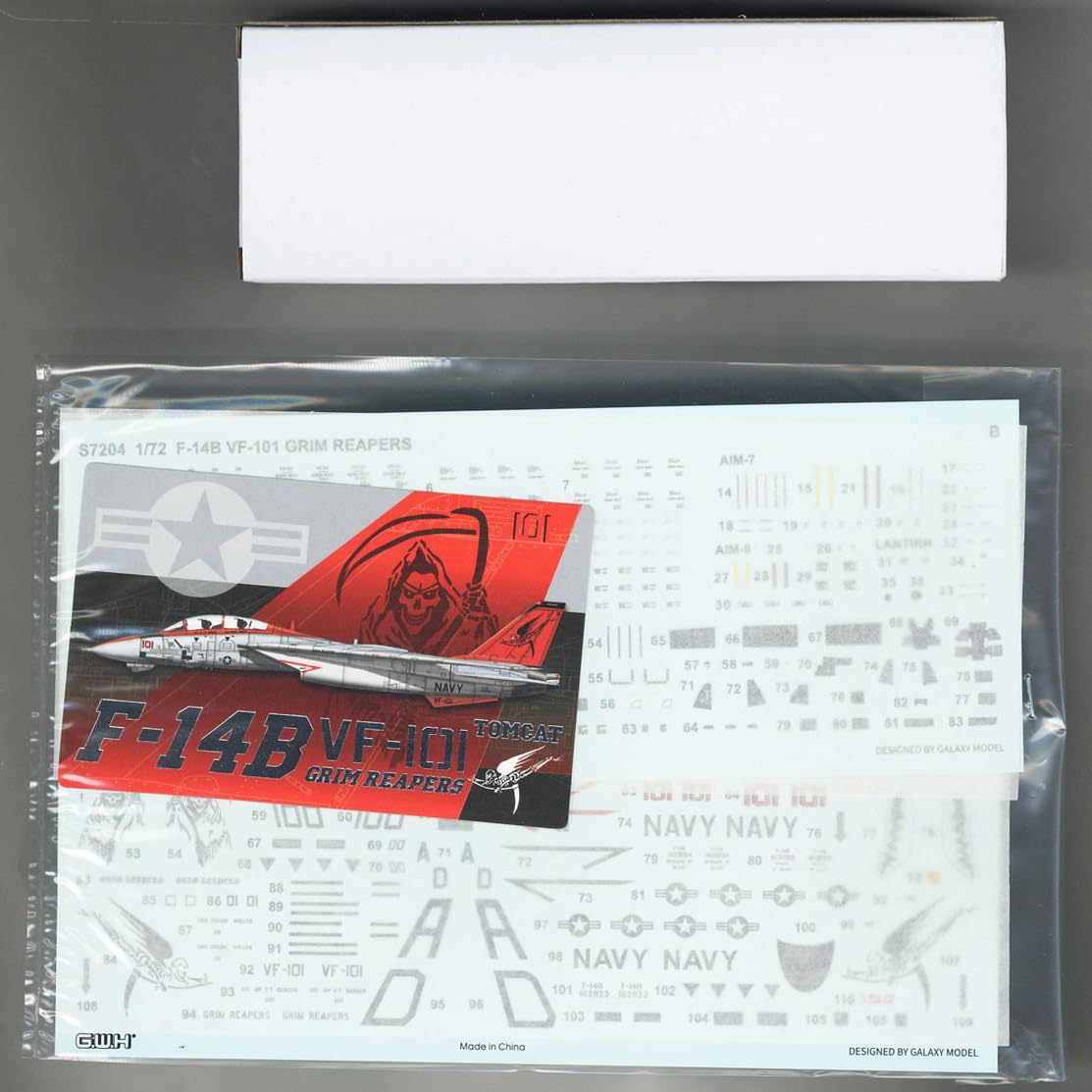 花田制造 GWH S7204 Limited Edition 1/72 Scale VF-101 Grim Reapers F-14B Tomcat Model Kit