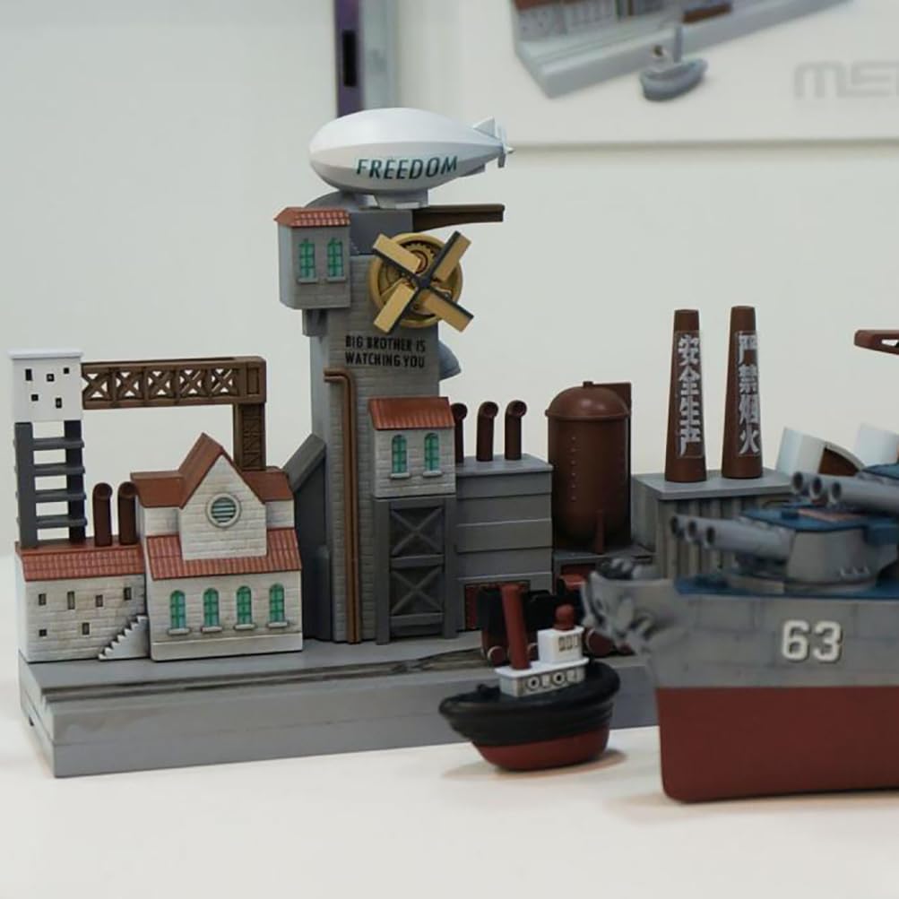 花田制造 Meng Warship Builder Harbor in The Industrial Age Plastic Model Kit, WB-006
