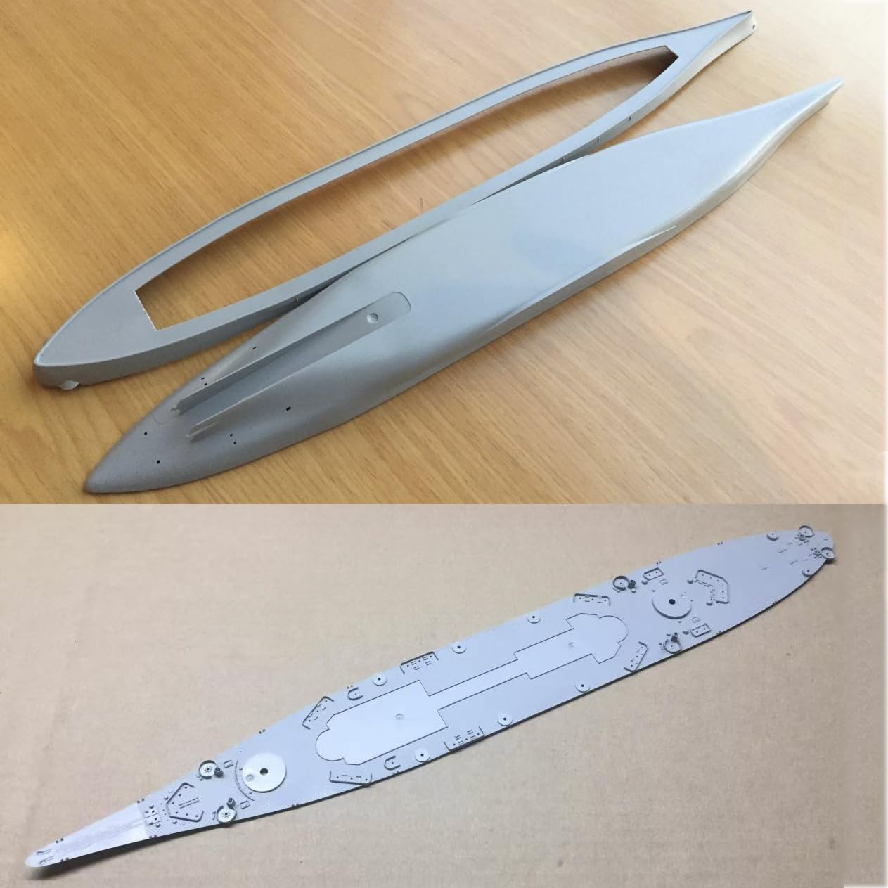 花田制造 VERYFIRE VF700901DX USS Montana BB-67 Battleship Model Kit, 1/700 Scale, with Photo-Etched Parts, Military Naval Display