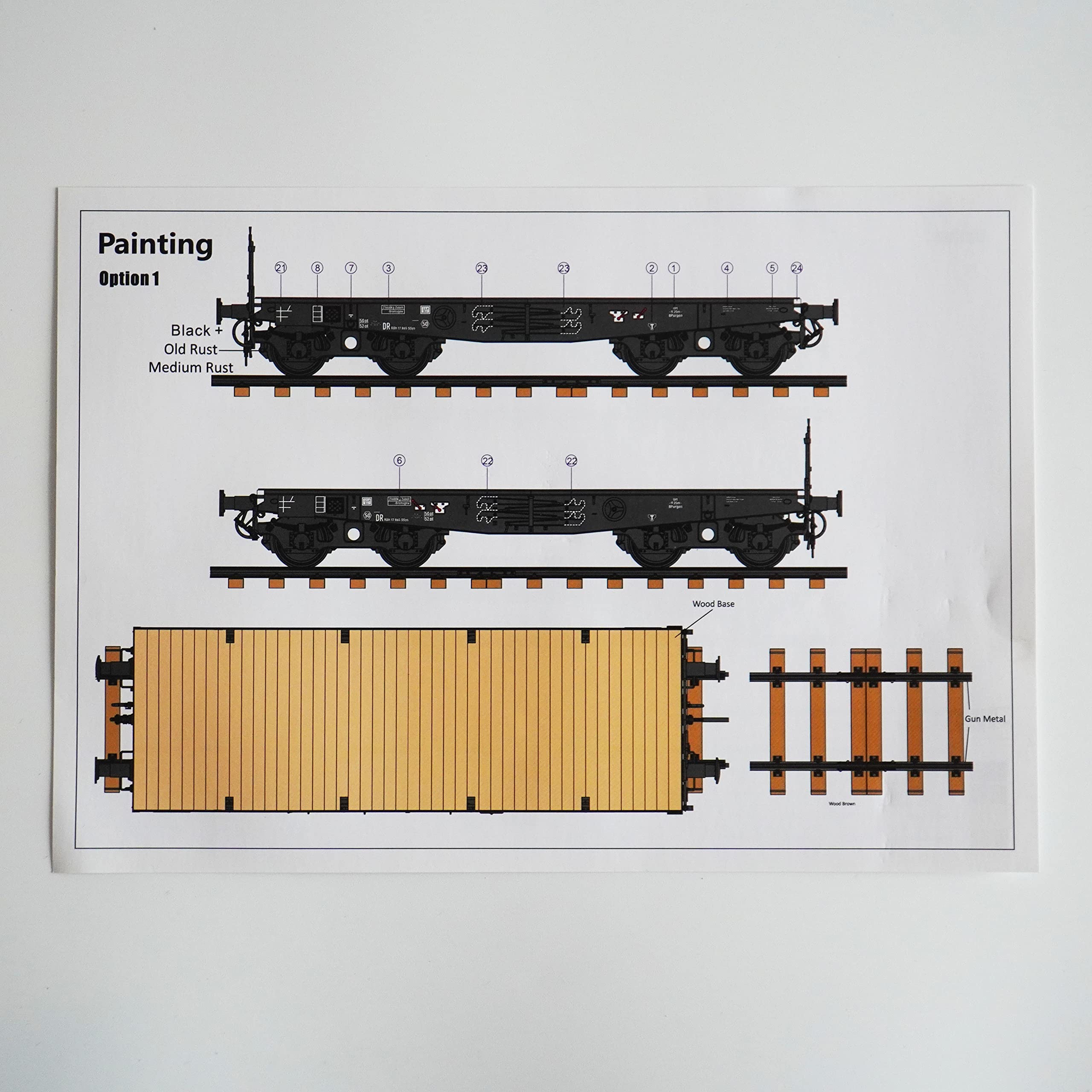 花田制造 German 50TON Type SSys Koln FLATCAR Schwerer PLATFORMWAGEN 1/35 TK 3504 Plastic Model