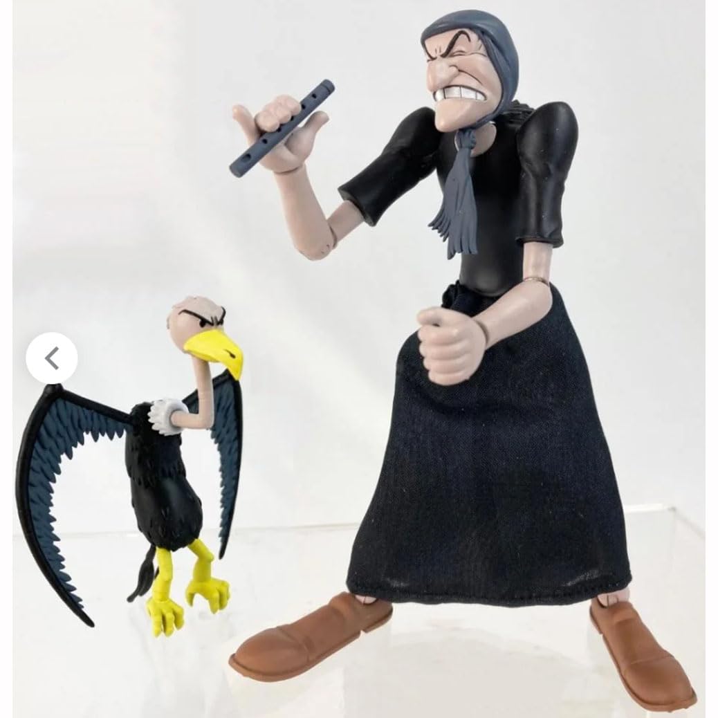 花田制造 Popeye Classic Sailor 1:12 Scale Action Figure Model, 6in, Movable, Multicolor,Villain Character with Winged Pet