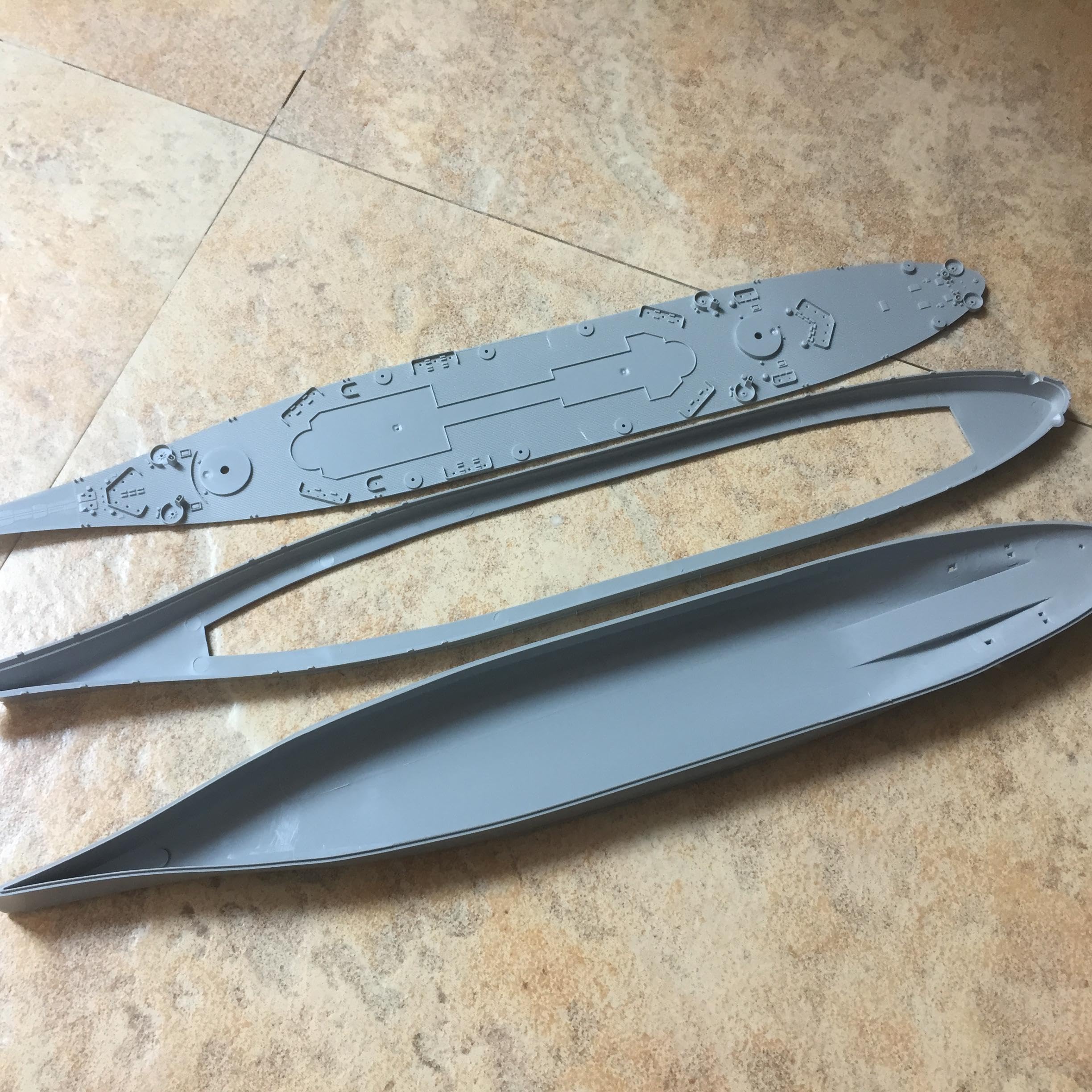 花田制造 VERYFIRE USS Montana BB-67 Battleship Model Kit, 1/700 Scale, Military Naval Ship Assembly Set