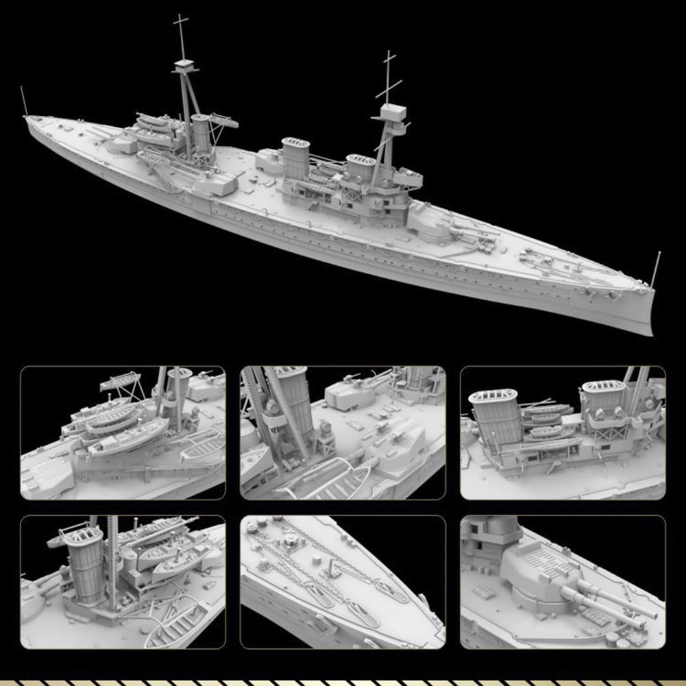 花田制造 Flyhawk FH1311S 1/700 HMS Invincible 1914 Deluxe Edition Plastic Model Kit