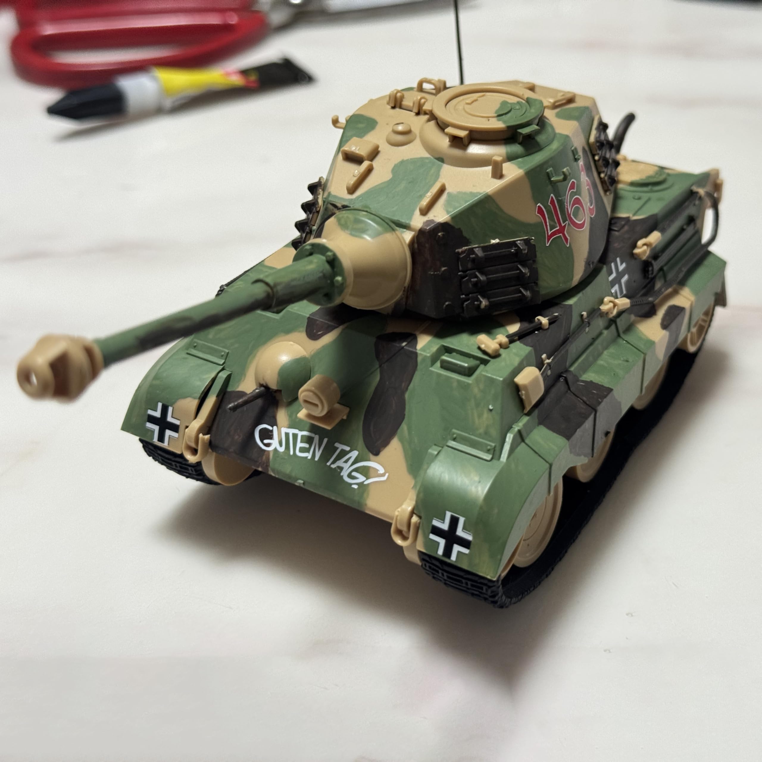 花田制造 Meng WWT-021 World War Toons King Tiger German Heavy Tank (Henschel Turret) Model Kit