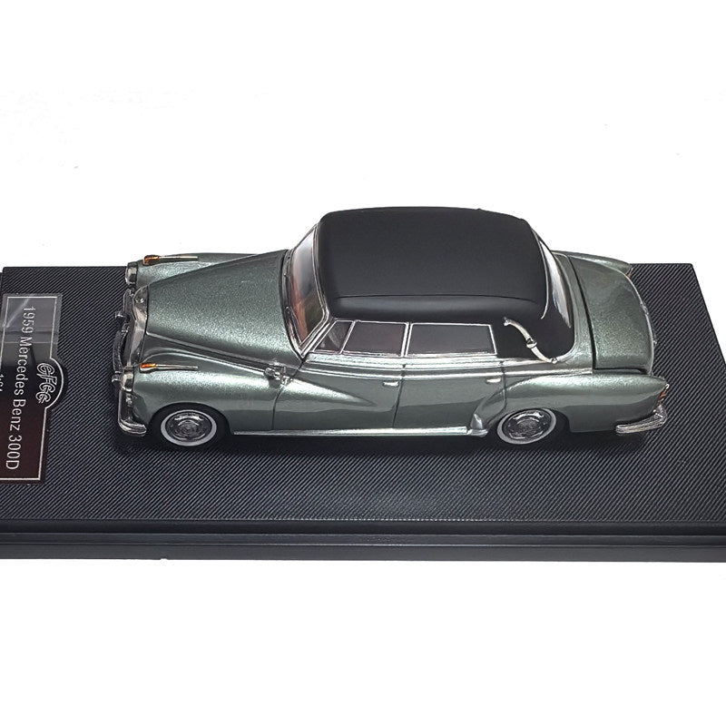 1959 Mercedes-Benz 300D Die-Cast Model Car, 1/64 Scale, grey