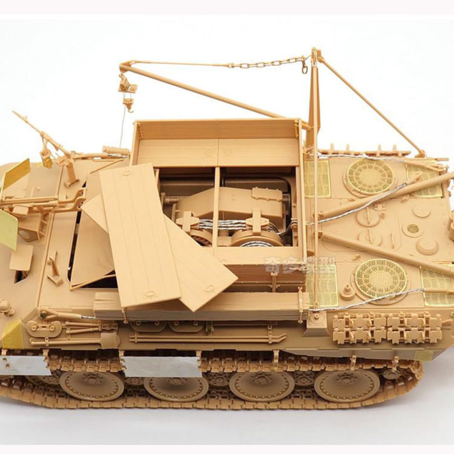 花田制造 Meng SS-015 Sd.kfz 179 German Bergepanther Ausf.A Military Tank Model Kit, 1/35 Scale, Stegosaurus Series