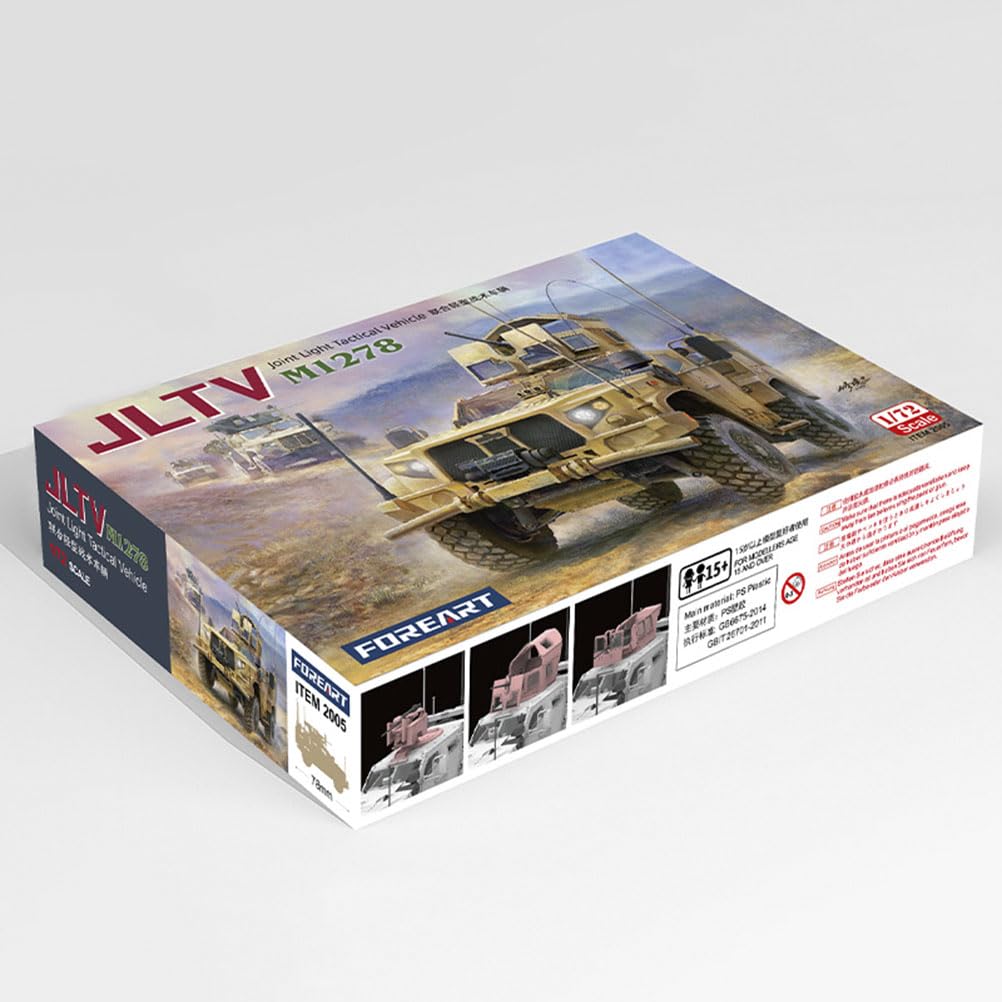 花田制造 JLTV M1278 Joint Light Tactical Vehicle Model Kit,FOREART 1/72 Scale
