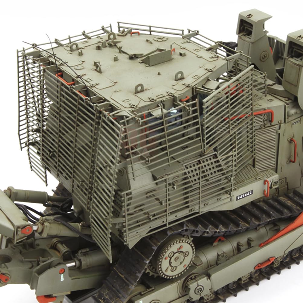 花田制造 Meng SS-010 D9R Armored Bulldozer with Slat Armor, 1/35 Scale Military Model Kit