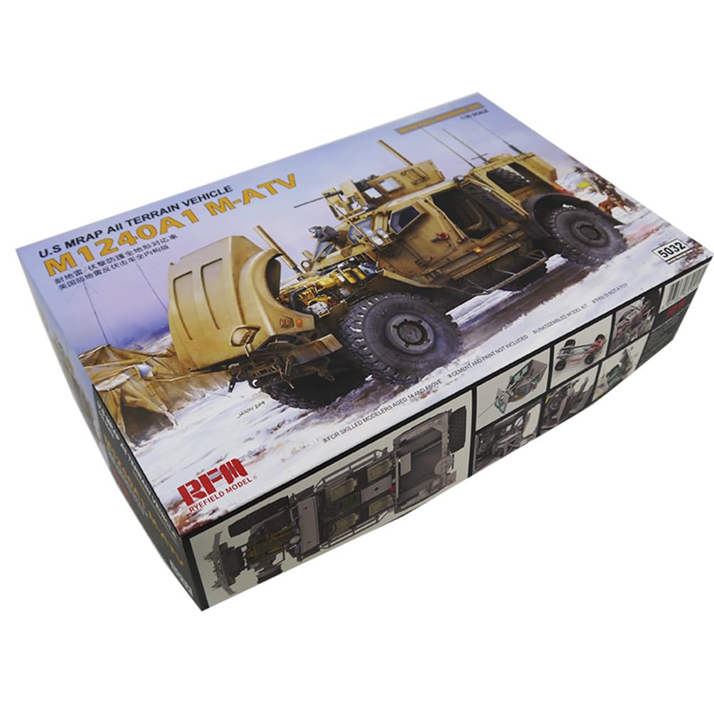 花田制造 RFM 5032 M1240A1 M-ATV U.S. MARP All Terrain Vehicle Model kit with Full Interior KIT,1/35 Scale Military Vehicle Model