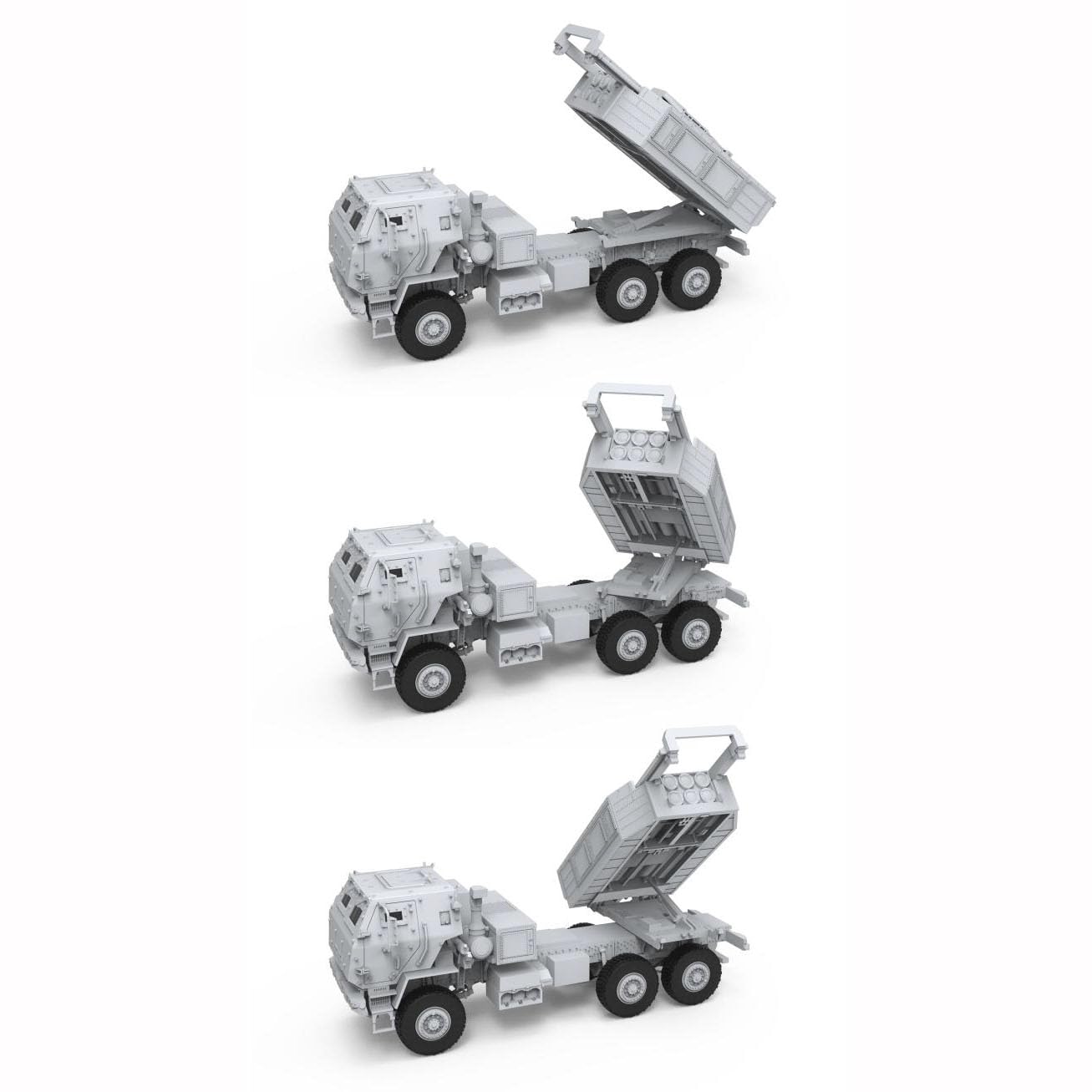 Meng 72-004 U.S. M142 HIMARS High Mobility Artillery Rocket System Model Kit, 1/72 Scale