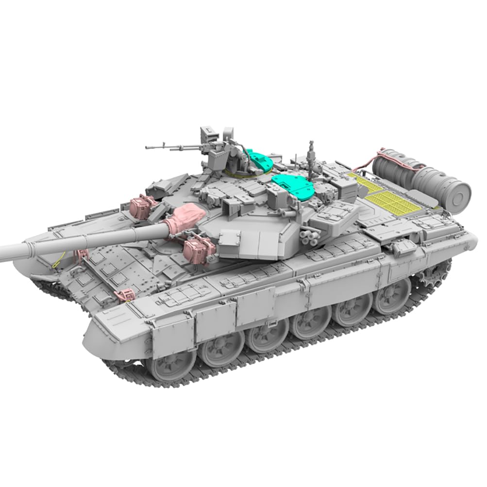 花田制造 Vespid Models T-90A Russian Main Battle Tank Model Kit, 1/72 Scale Military Vehicle with Photo-Etched Parts, Item VS720026