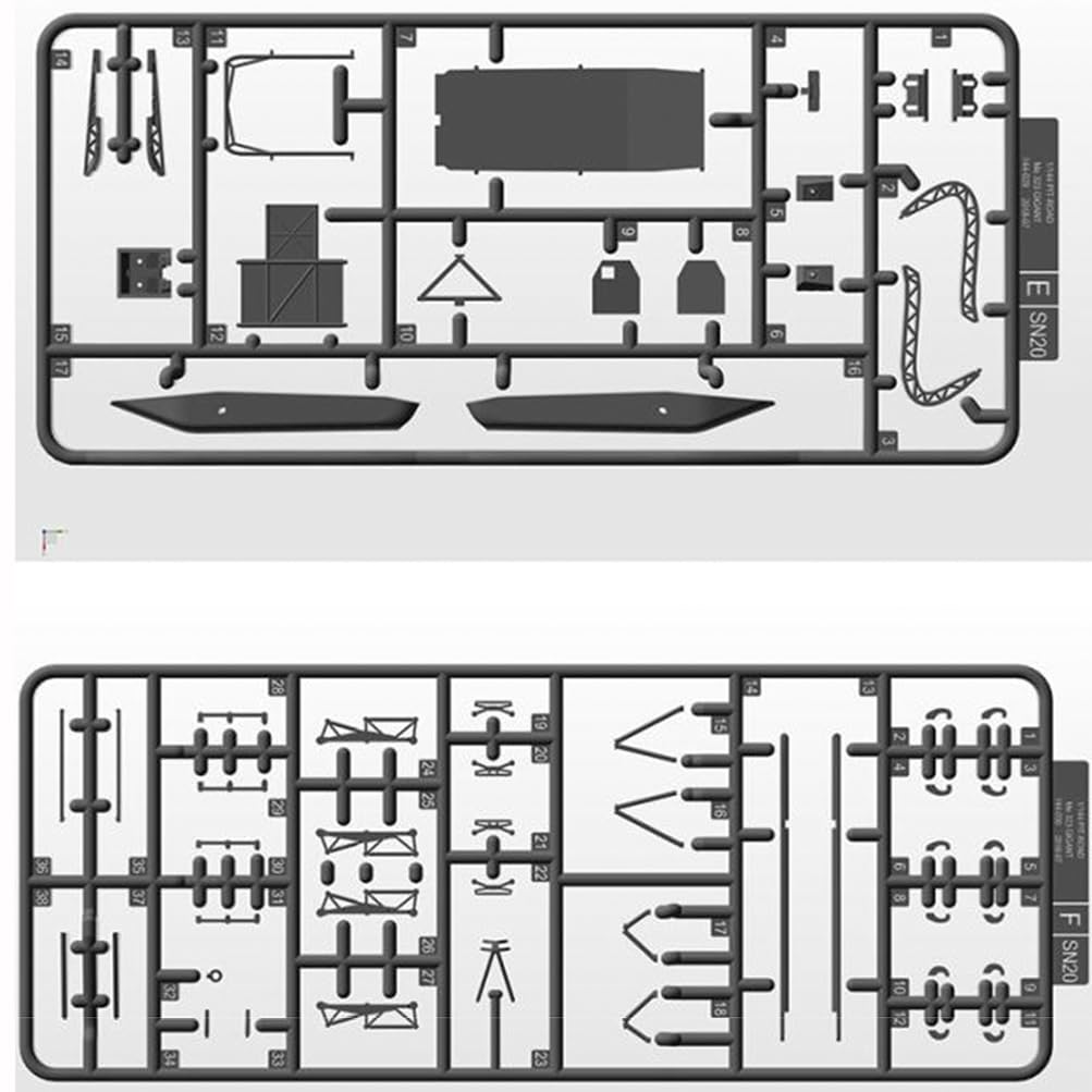 花田制造 GWH Me323 D-1 Gigant Military Transport Aircraft Model Kit, 1/144 Scale, L1006