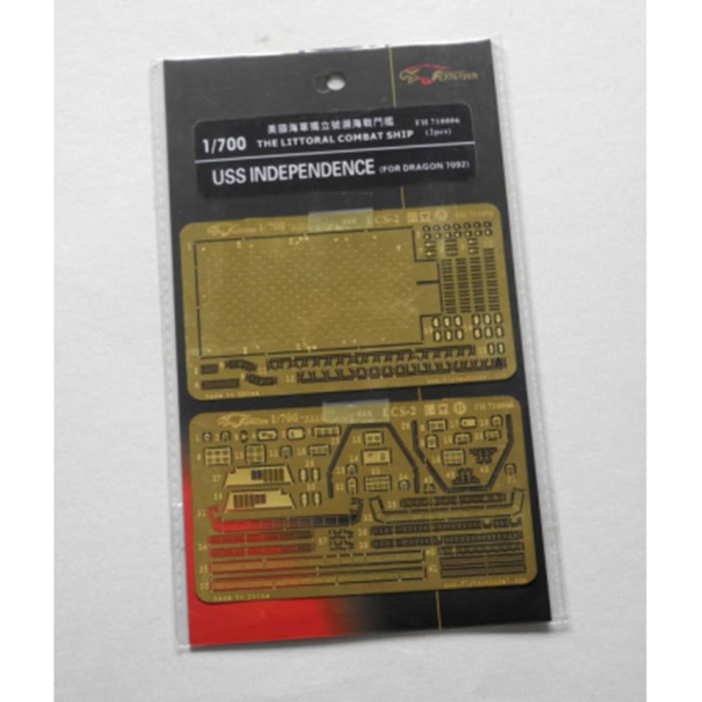 花田制造 FLYHAWK FH710006 for Dragon 7092 1/700 WW2 USN Littoral Combat Ship Independence LCS-2 Photoetch Enhancement Parts Photoetch Set Etched Parts