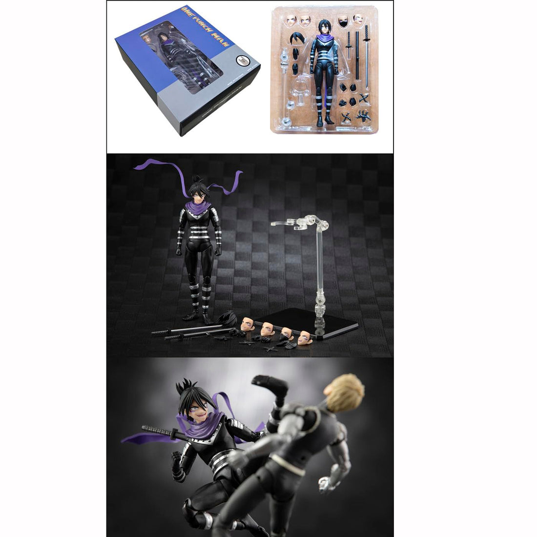 花田制造 ONE Punch Man Sonic Model Action Figure