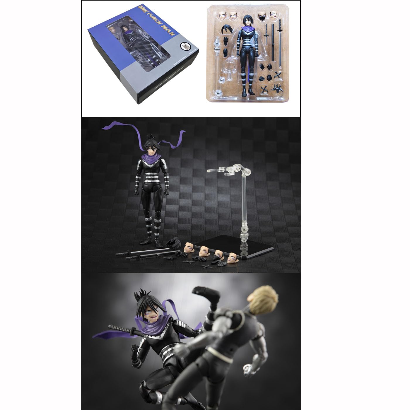 花田制造 ONE Punch Man Sonic Model Action Figure