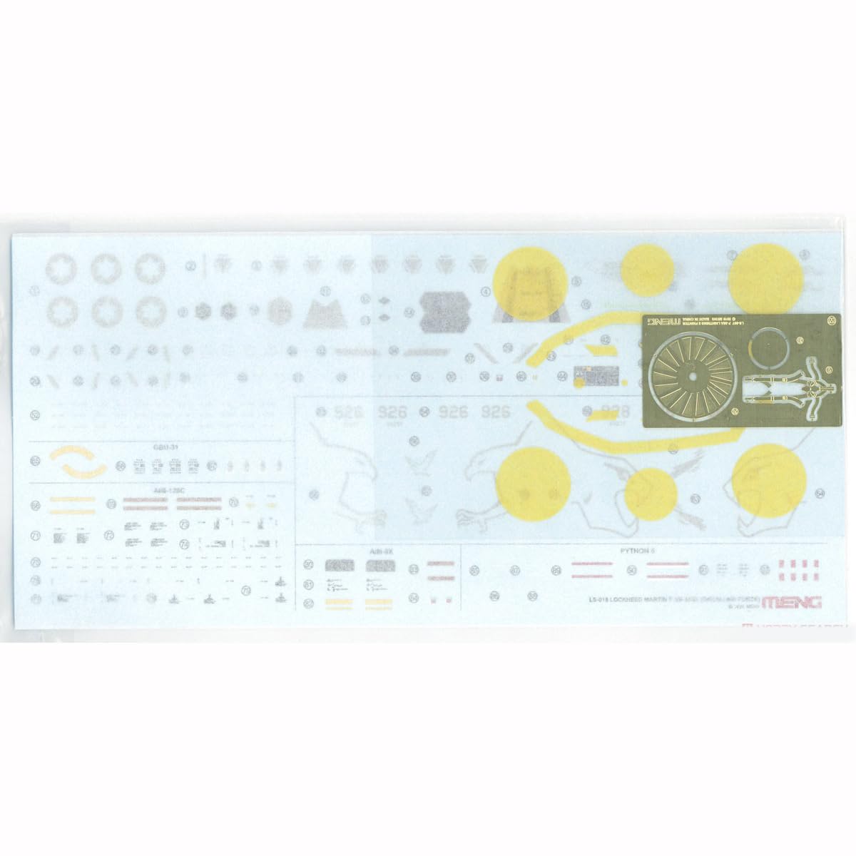 Meng LS-018 F-35 I ADIR Israeli Air Force 1/48 Scale Model Aircraft Kit, Military Aviation Display, Lockheed Martin