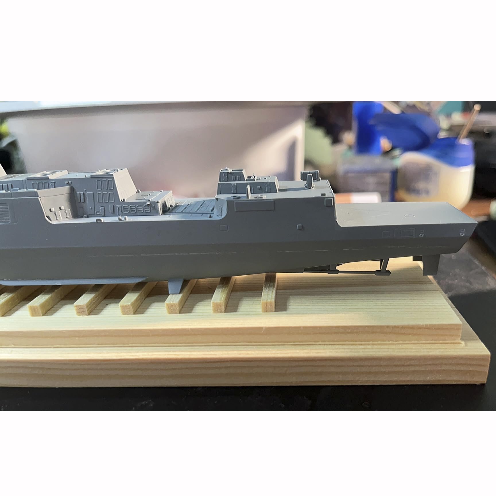 花田制造 FLYHAWK Sphyrna HTP 7001 Type 055 Destroyer Nanchang Model Kit, 1/700 Scale, Unassembled Military Ship