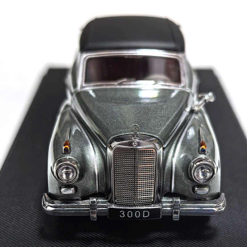 1959 Mercedes-Benz 300D Die-Cast Model Car, 1/64 Scale, grey