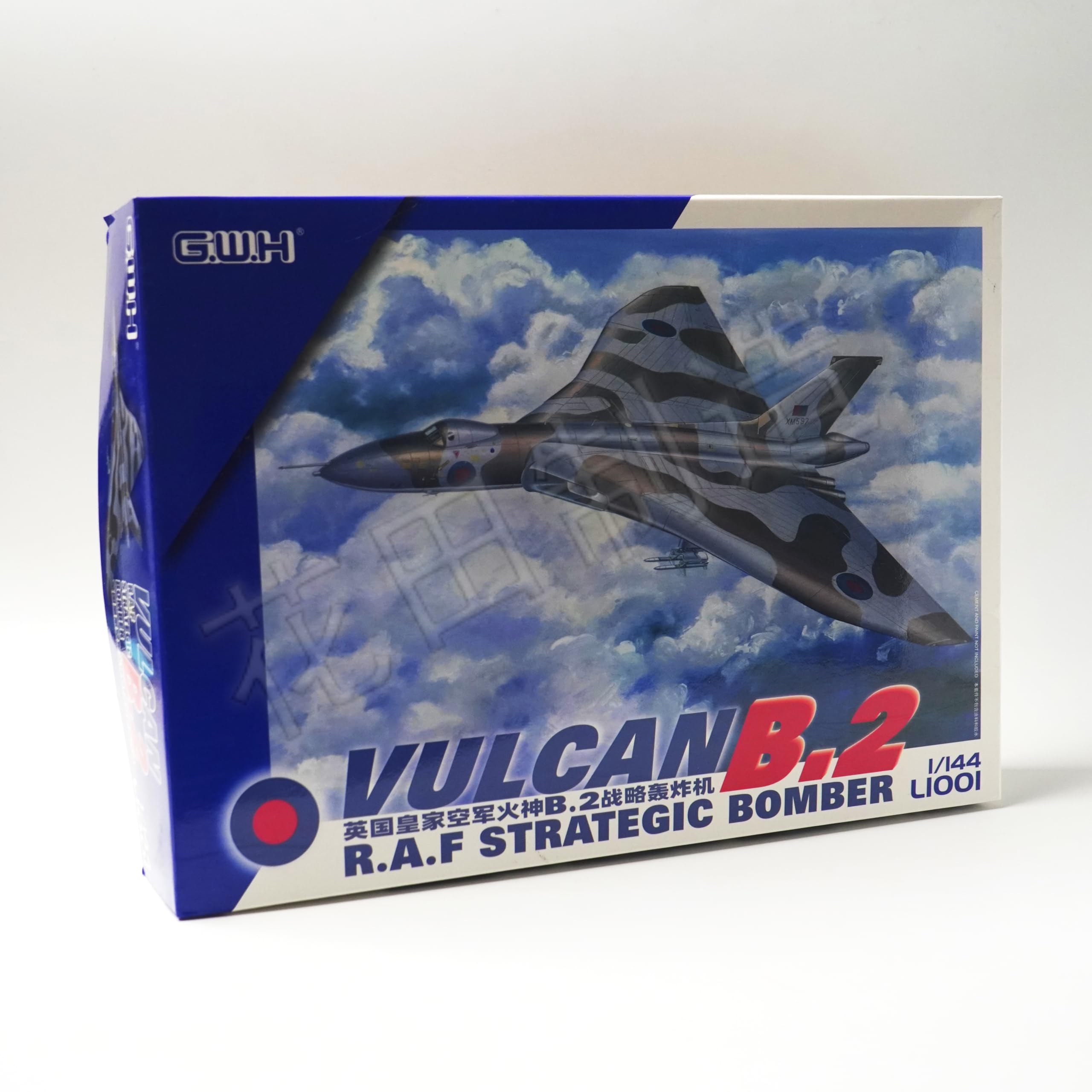 花田制造 GWH Vulcan B.2 RAF Strategic Bomber, 1/144 Scale Model Kit, L1001