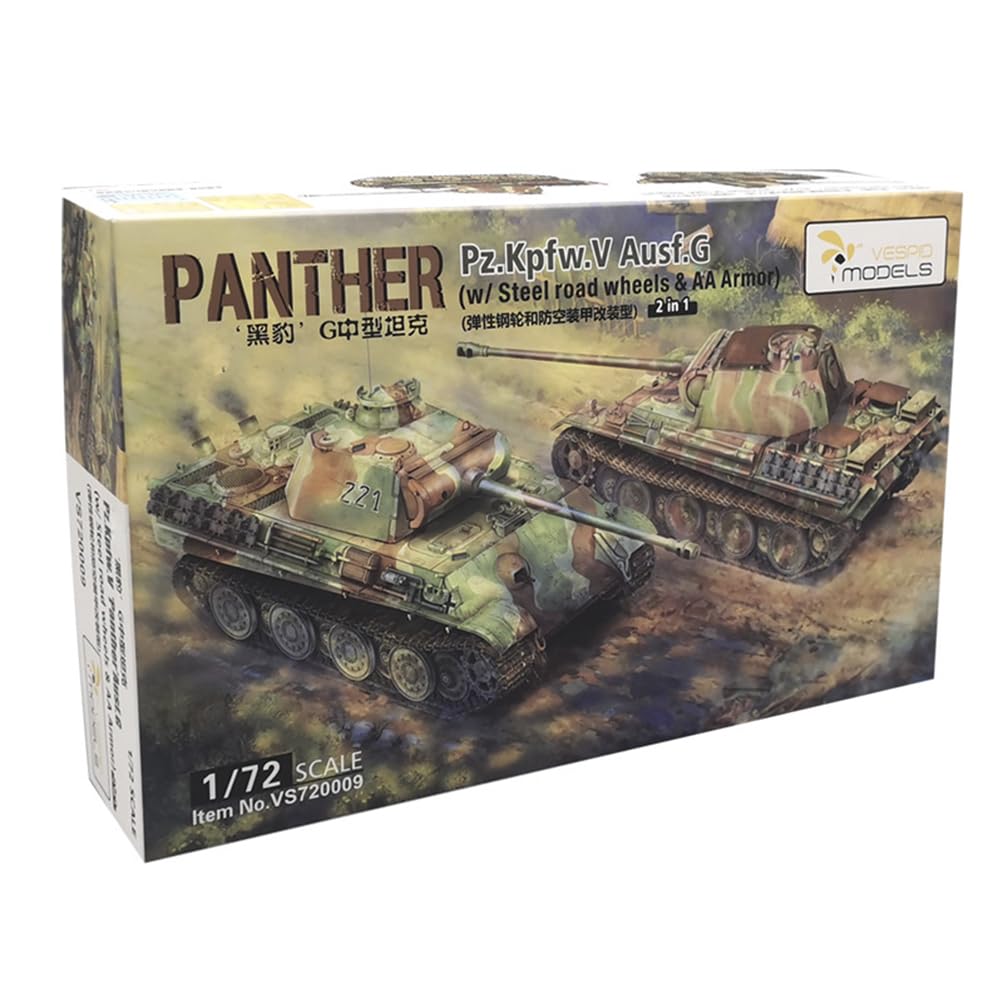 Vespid Models VS720009 1/72 Scale Panther Pz.Kpfw.V Ausf.G Tank