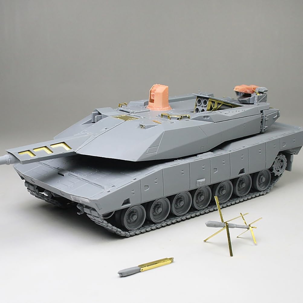 花田制造 Vespid Models Panther KF51 German Main Battle Tank Model Kit, 1/72 Scale Military Vehicle with Photo-Etched Parts, Metal Barrel, Item VS720029