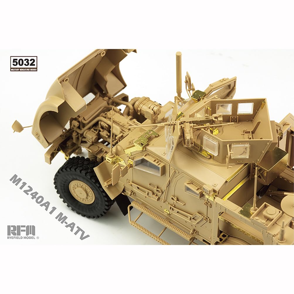 花田制造 RFM 5032 M1240A1 M-ATV U.S. MARP All Terrain Vehicle Model kit with Full Interior KIT,1/35 Scale Military Vehicle Model