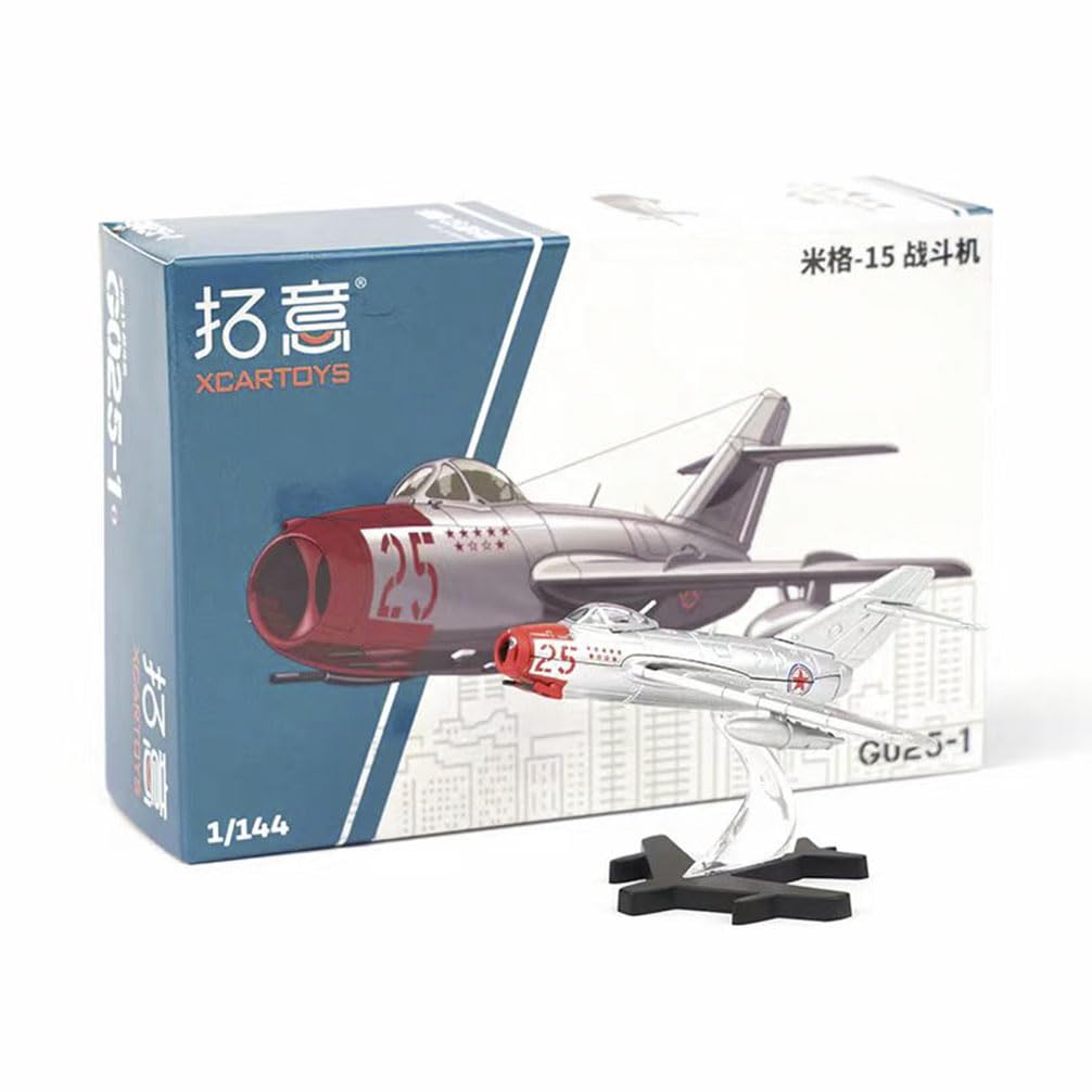 花田制造 XCARTOYS G025-1 Mikoyan MiG-15 Fighter Jet Model 1/144 Scale