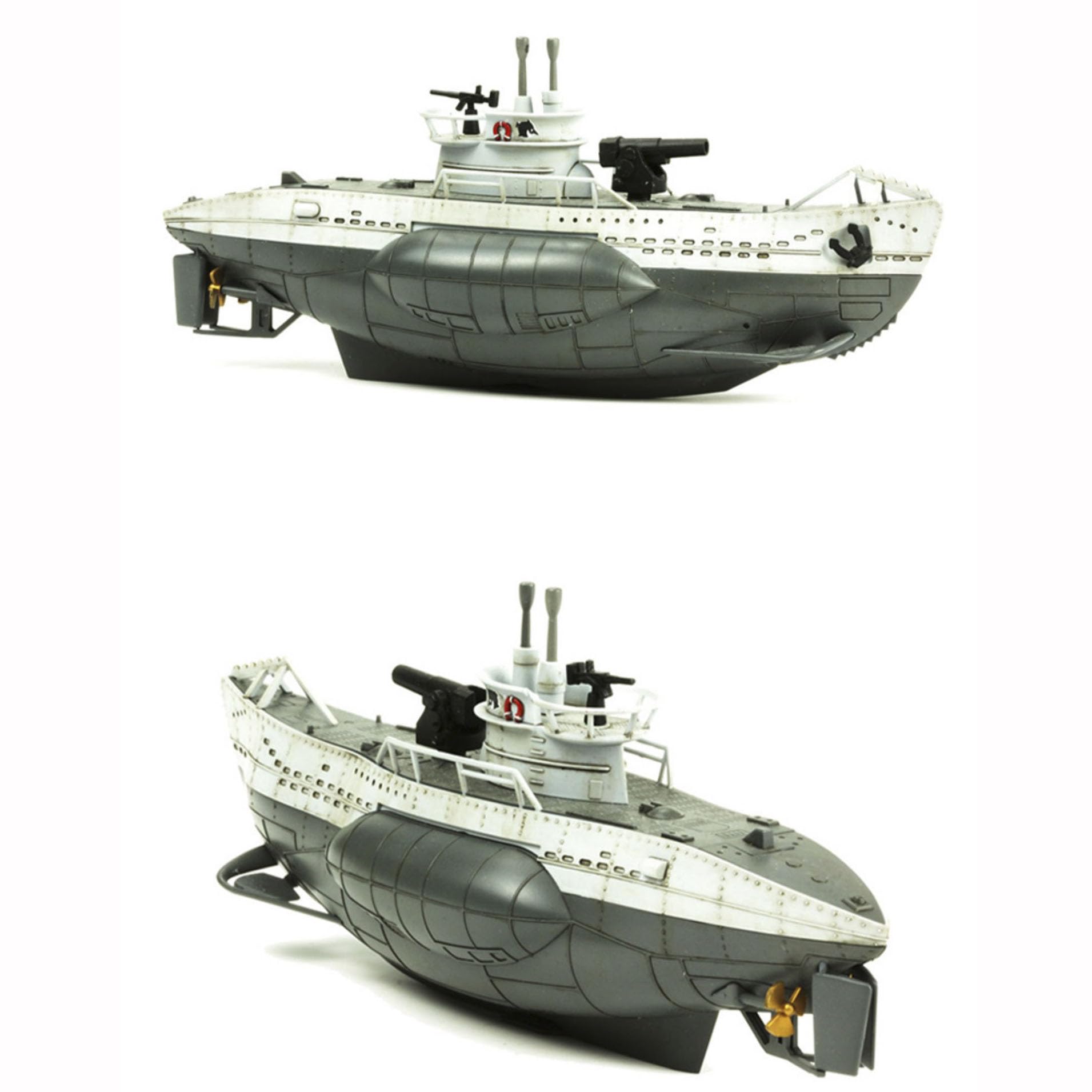 花田制造 Meng Warship Builder U-Boat Type VII Model Kit, WB-003, Press-Fit Assembly