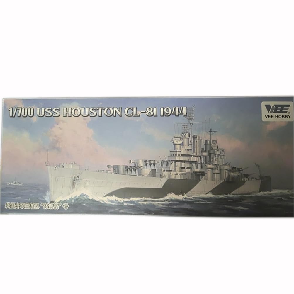 花田制造 VEE Hobby V57021 USS Houston CL-81 1944, 1/700 Scale Model Kit, Military Ship