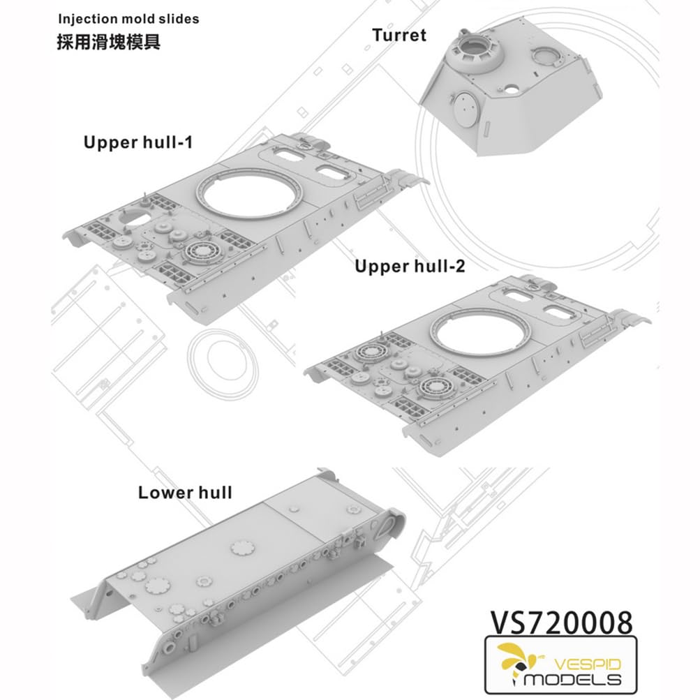 Vespid Models VS720009 1/72 Scale Panther Pz.Kpfw.V Ausf.G Tank