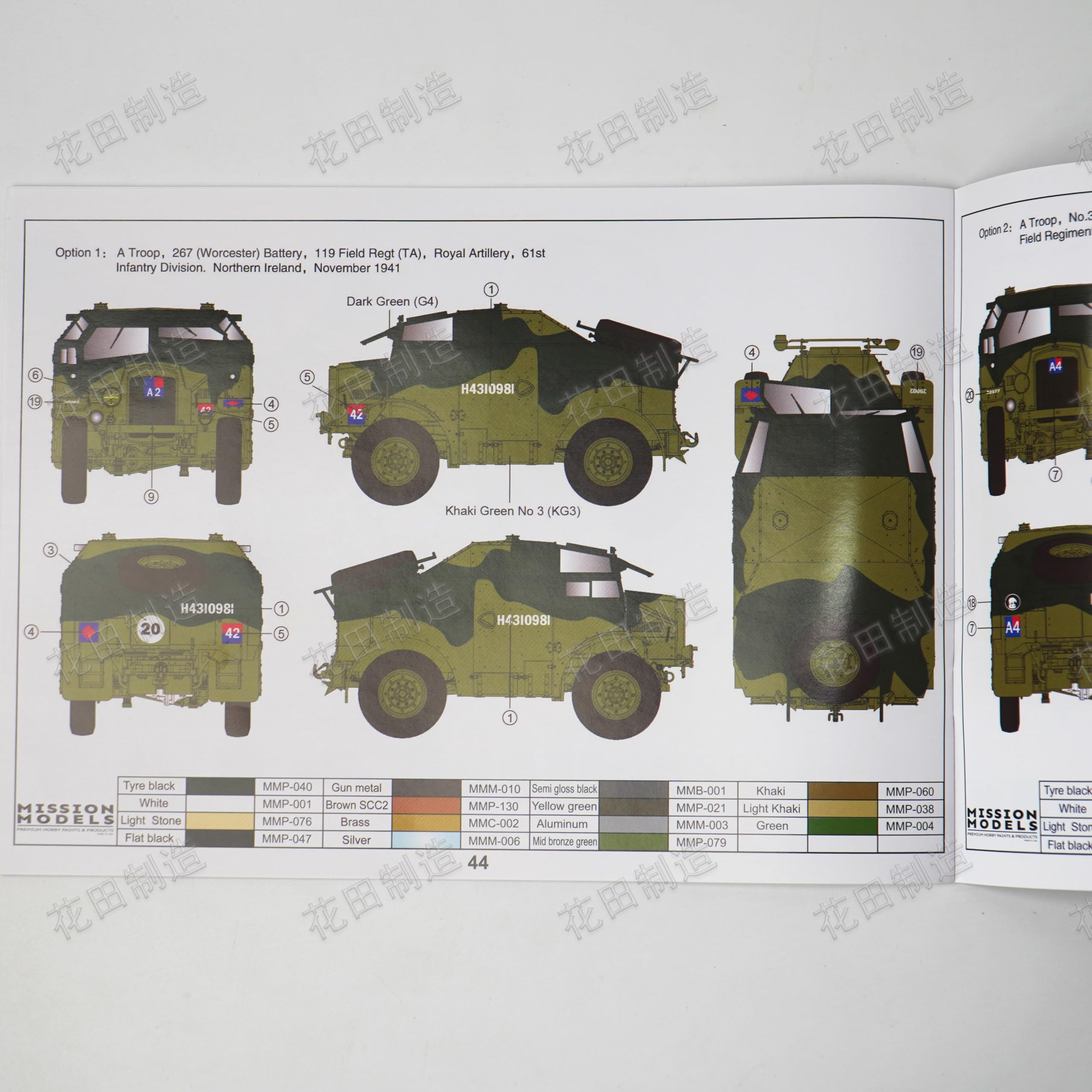 花田制造 British WWII Tractor 4x4 Field Artillery C8 Mk. II Early, 1/35 Scale Military Model Kit, Gecko Models 35GM0064
