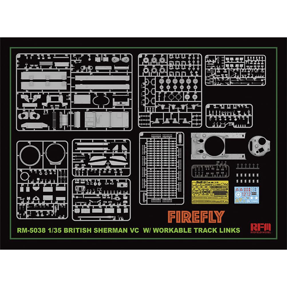 花田制造 RFM 5038 1/35 Scale British Sherman VC Firefly Tank Model Kit