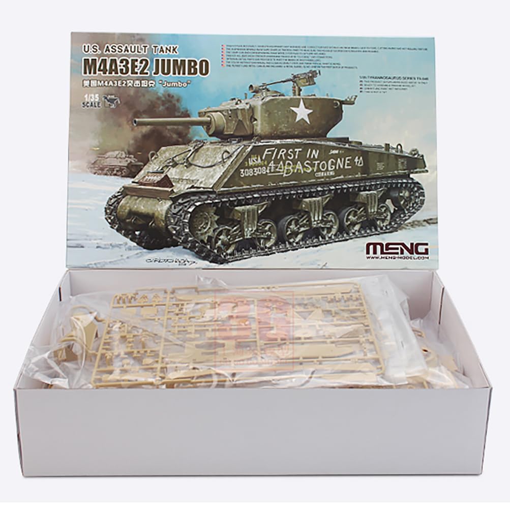花田制造 Meng TS-045 1/35 U.S. Assault Tank M4A3E2 Jumbo Plastic Model kit