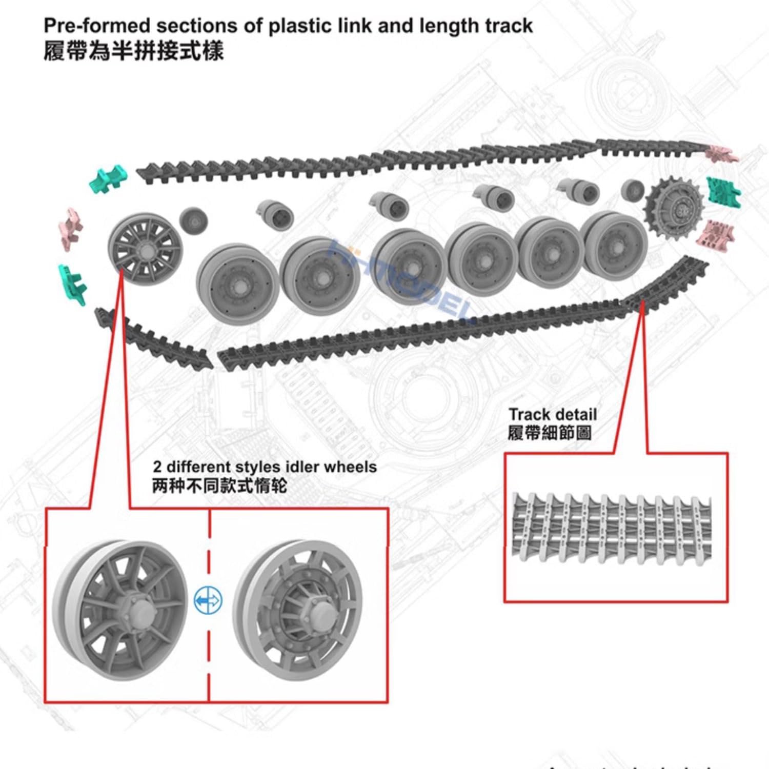 花田制造 Vespid Models VS720007S 1/72 Scale Centurion Tank Mk.5/1 Model Kit, Deluxe Edition with 3D Printed Gun Mantlet Cover, Military Vehicle Assembly Set