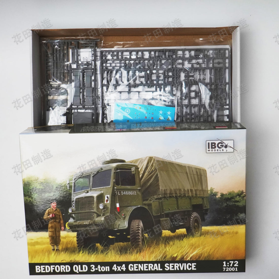 花田制造 IBG Models 72001 Bedford QLD 3-ton 4×4 General Service Model kit，1/72 Scale