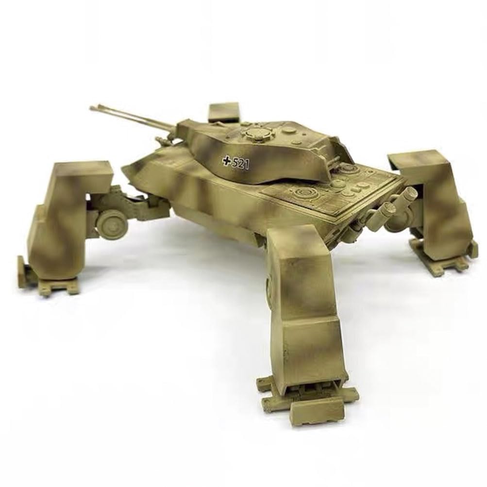 花田制造 UA72354 Fist of War German E-75 Mech 55mm Twin Gun Assault Tank, 1:72 Scale Model Kit