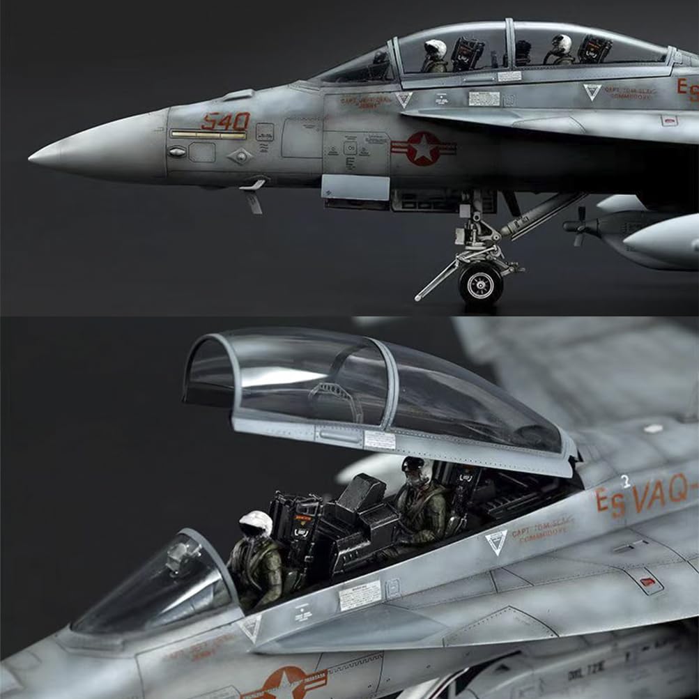 Meng EA-18G Growler Electronic Attack Aircraft Model Kit, 1/48 Scale, Military Aircraft Assembly Kit with Detailed Parts, F18