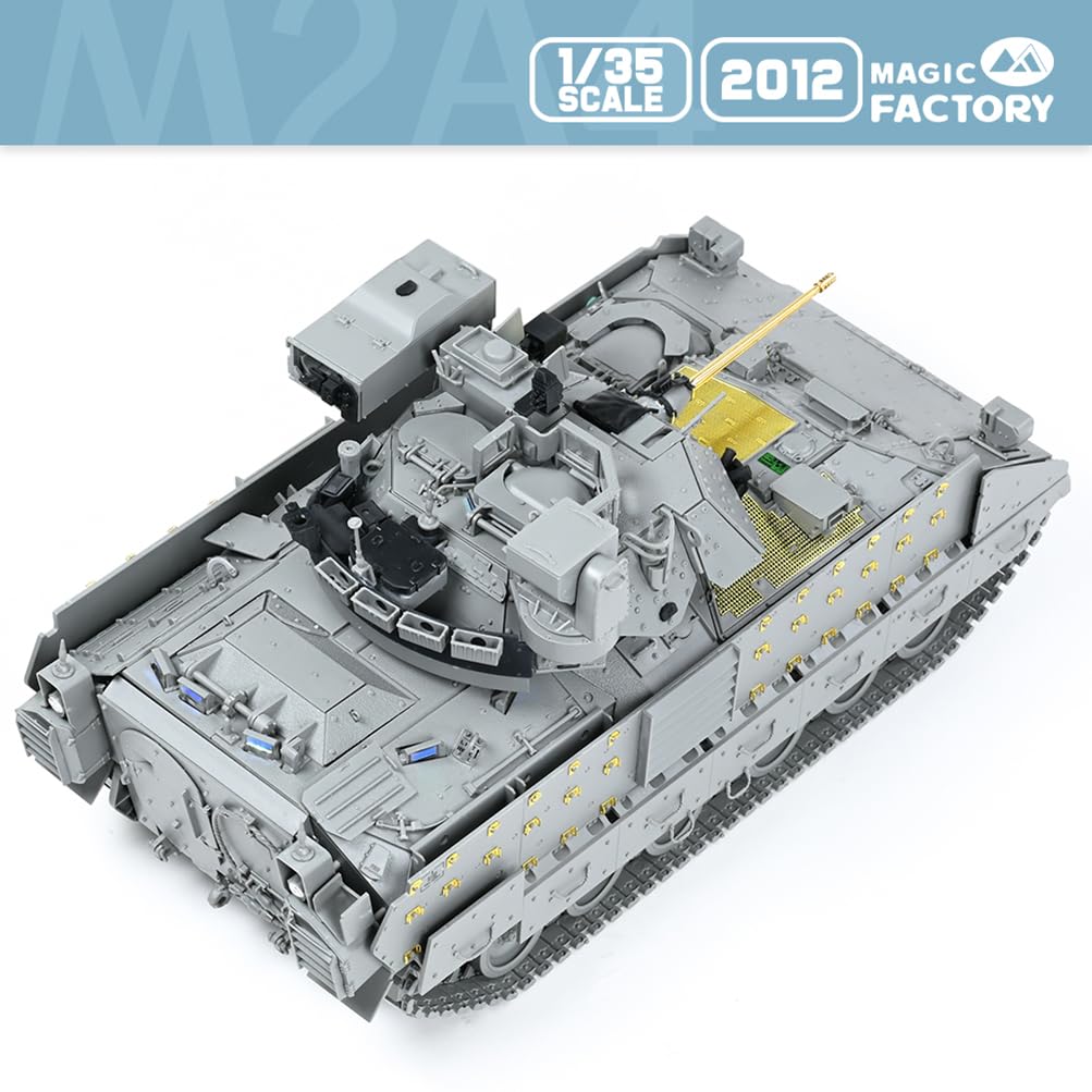 花田制造 Magic Factory 1/35 Scale M2A4 Bradley IFV with CVTESS Model Kit, Military Vehicle, Detailed Assembly Parts, 2012