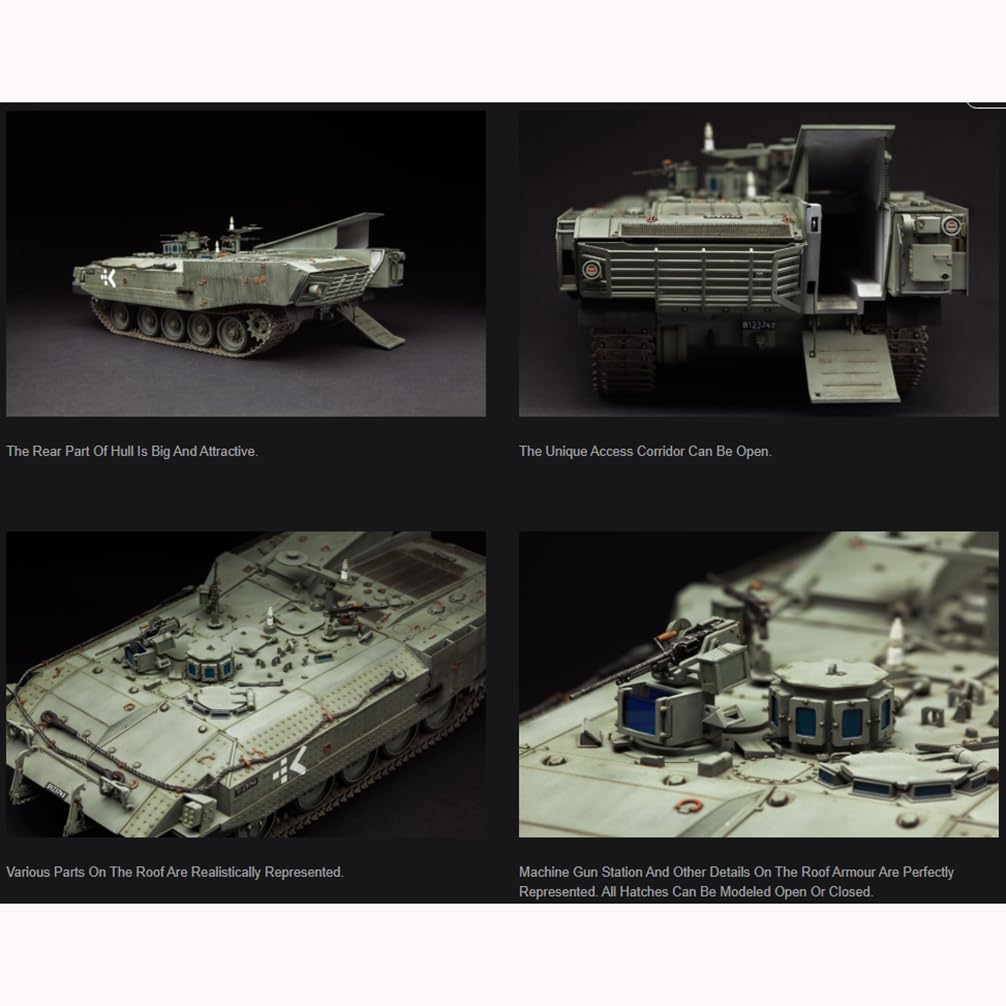 花田制造 Meng SS-008 1/35 Scale Israel Achzarit Heavy Armored Personnel Carrier Late Model Kit, Desert Eagle Series