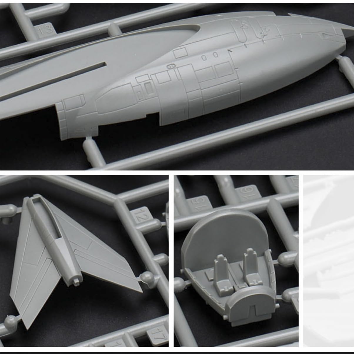 花田制造 GWH L1005 RAF Victor K.2 Tanker Aircraft Model Kit, 1/144 Scale, Military Airplane