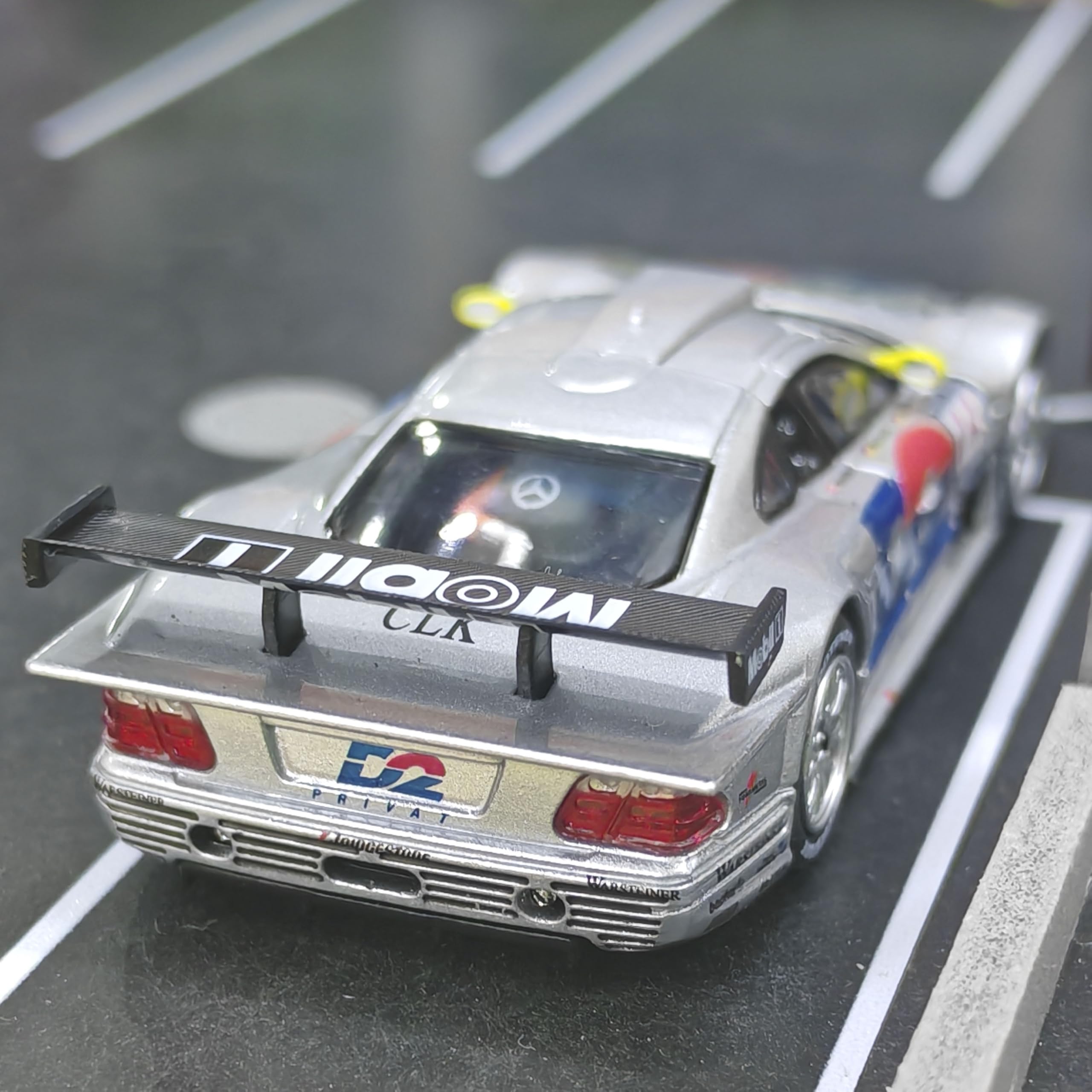 XCARTOYS CLK-GTR 1997 FIA GT Racing Car, S25-01, 1/64 Scale, D2 Design, Silver