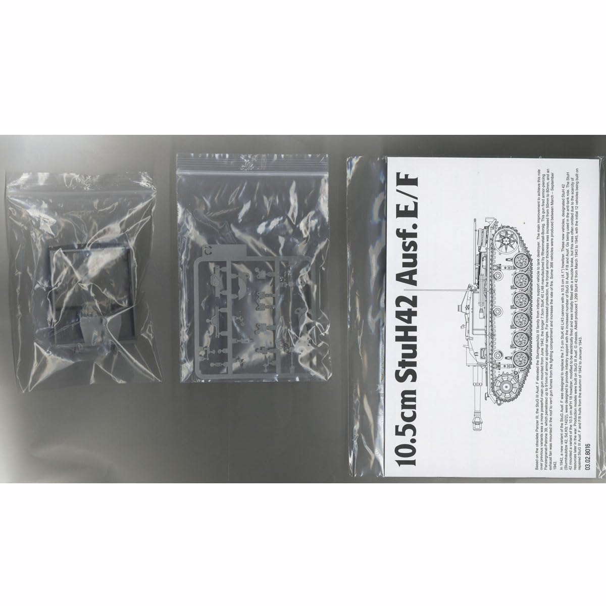 花田制造 Takom No.8016 10.5cm StuH42 Ausf. E/F Tank Model Kit, 1/35 Scale, Military Vehicle,BLIT