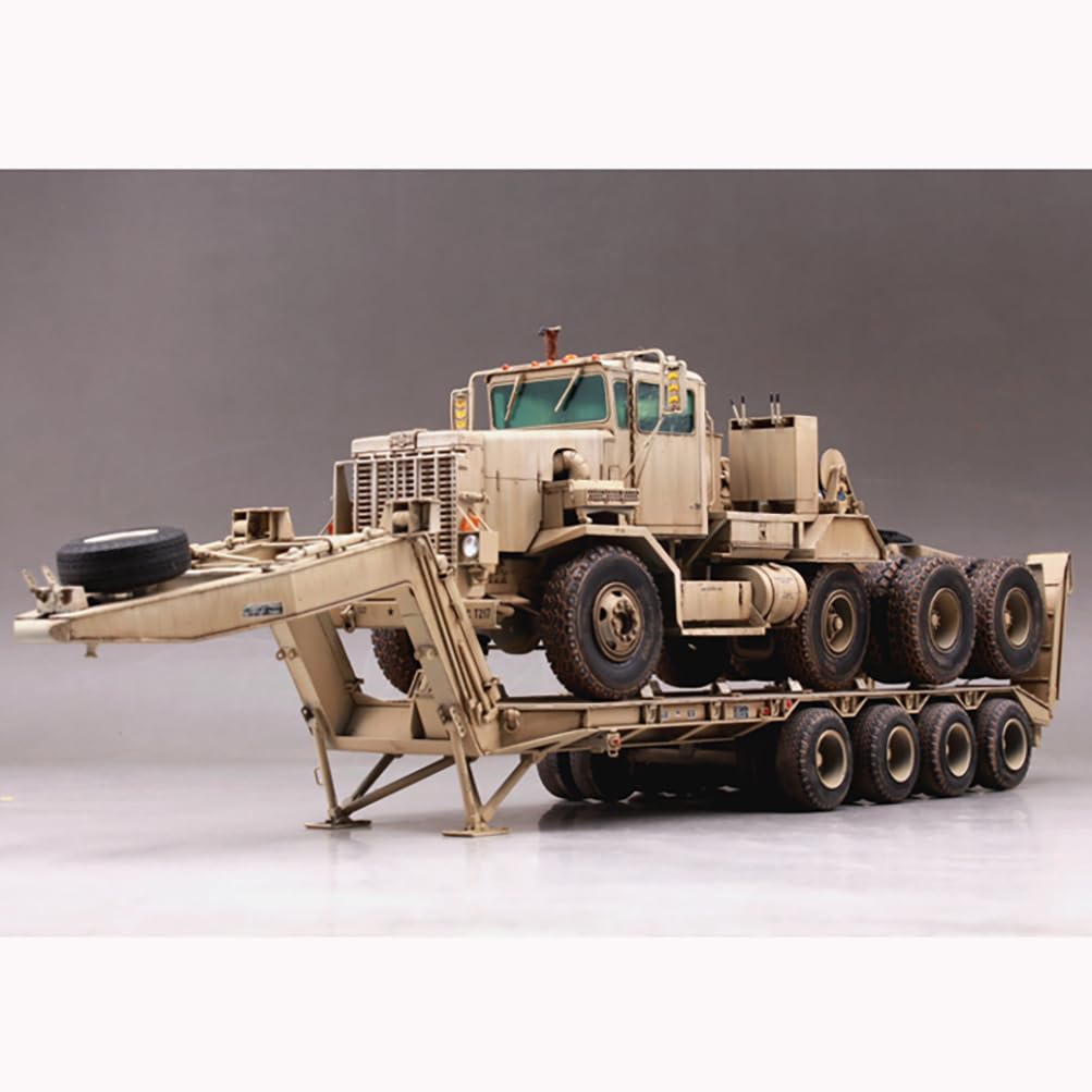 花田制造 Hobby Boss M911 C-HET with M747 Semi-Trailer Military Truck Model Kit, 1:35 Scale,Tank Model