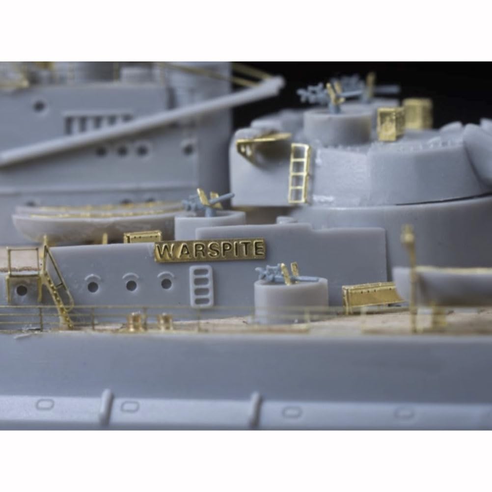 FLYHAWK FH780010 1/700 HMS Warspite 1942 for Trumpeter 05795, Photoetch Enhancement Parts Set, 10 Pieces