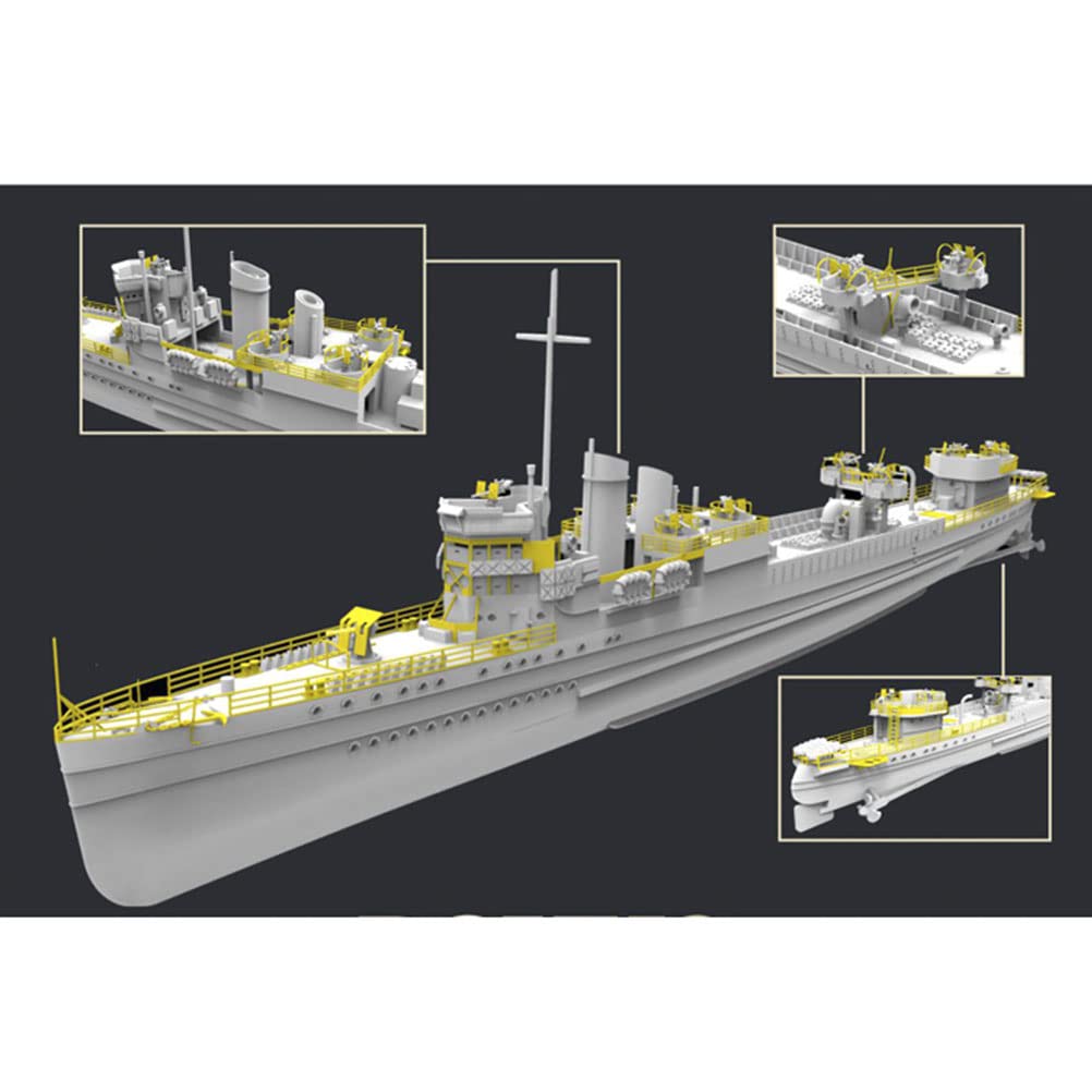 FLYHAWK Flyhawk Model HMS Campbelltown 1942 Deluxe Edition FH1105S Plastic Model (DELUXE EDITION)