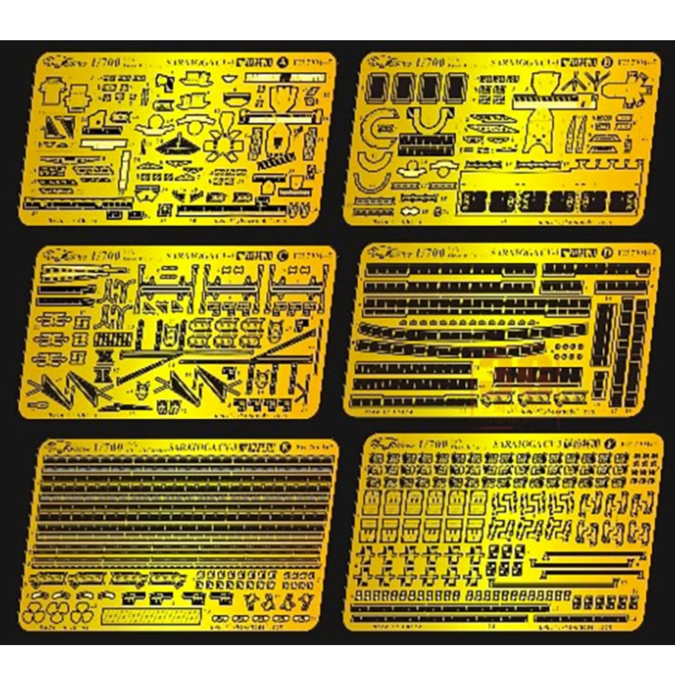 FLYHAWK FH700167 for Trumpeter 05378 1/700 WW2 USN Aircraft Carrier Saratoga CV-3 Photoetch Enhancement Parts Photoetch Set Etched Parts