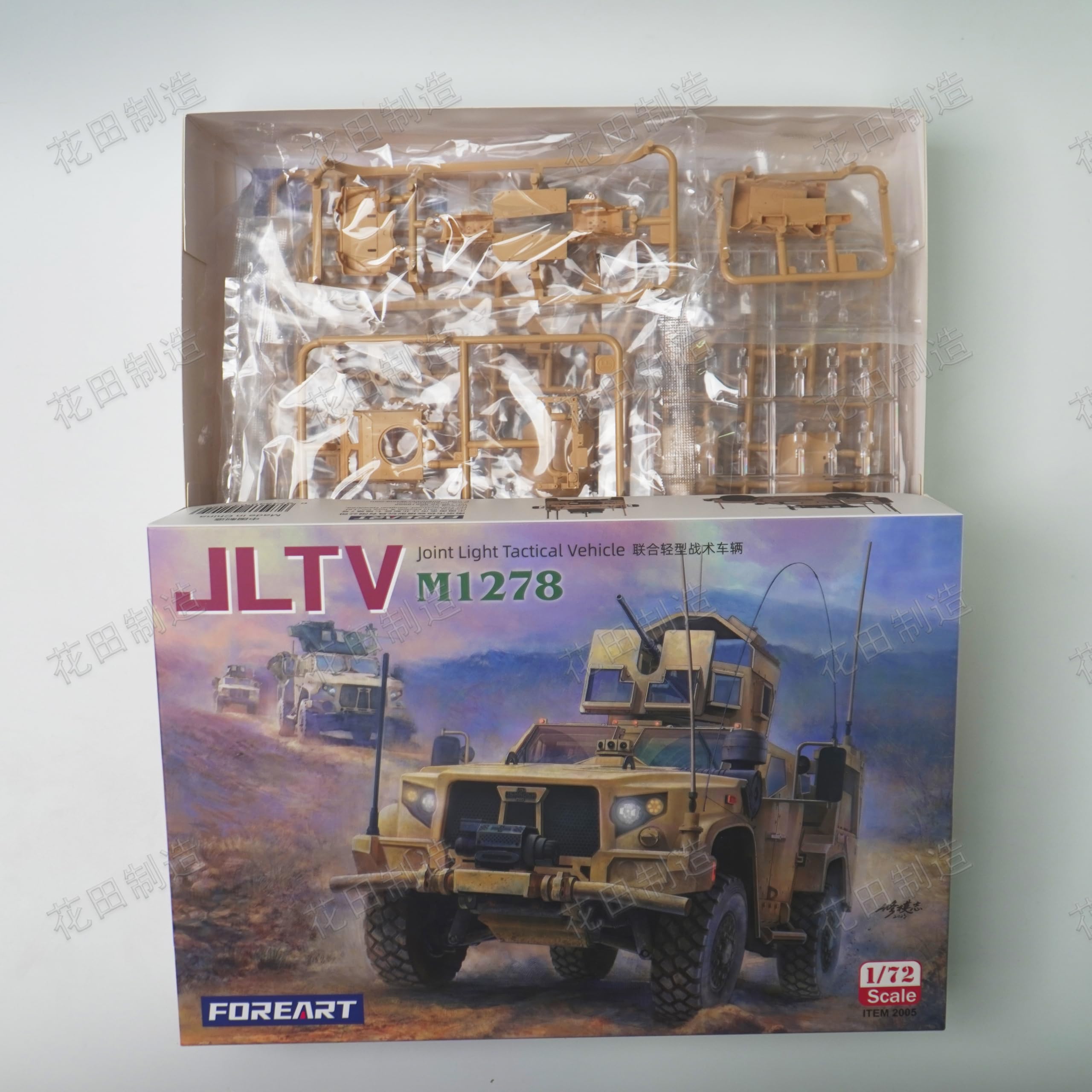 花田制造 JLTV M1278 Joint Light Tactical Vehicle Model Kit,FOREART 1/72 Scale