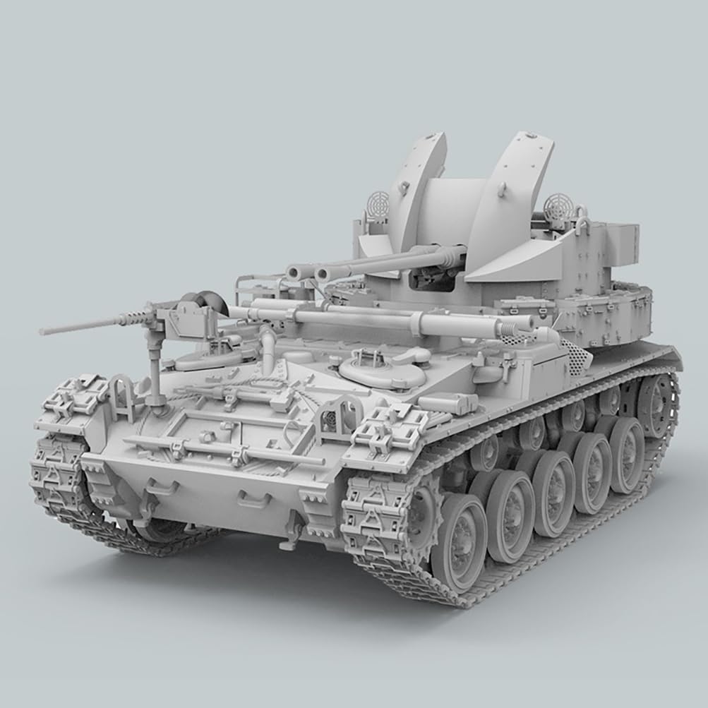 花田制造 Foreart M19 Twin 40mm Gun Motor Carriage, 1/72 Scale Military Model Kit, WWII US Army Tank Destroyer with Detailed Parts and Assembly Instructions, Item 2004