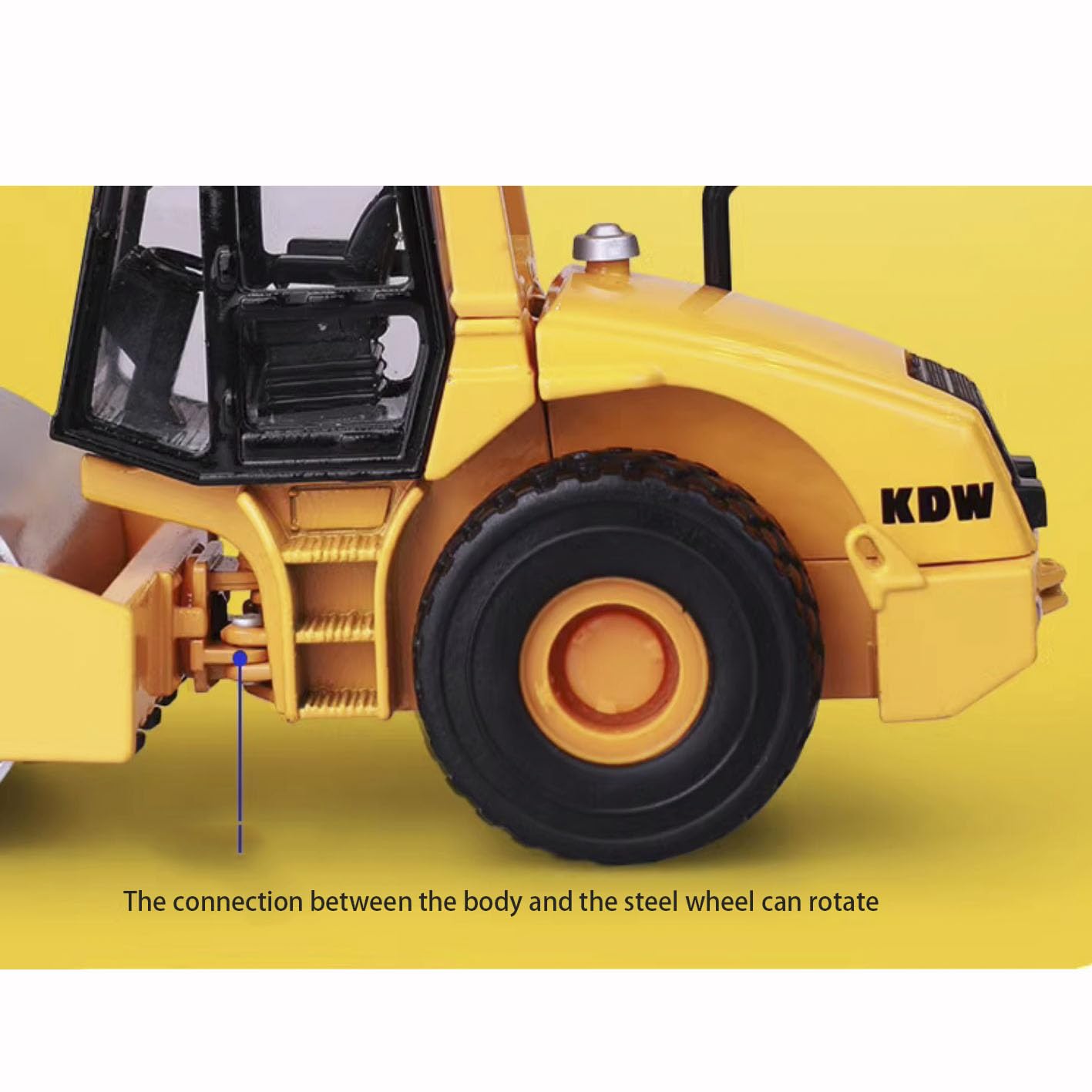 1:50 Single Drum Roller Adult Collectible die-cast Scale Model Replica,Engineering Vehicle Diecast Model